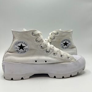 Converse Chuck Taylor All Star Lug Sole Platform Canvas Sneakers Size 7.5